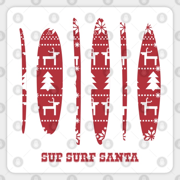 SUP Stand Up Paddle Board Christmas Sticker by Yule